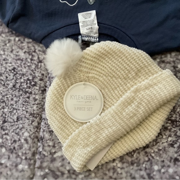 Baby BoyKyle & Deena 3pc. Dino Top & Fur Joggers Set - Picture 2 of 7